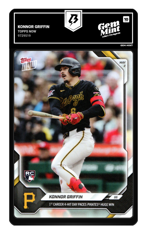 Konnor Griffin 2026 Topps Now graded Gem Mint 10 by TradingCard360