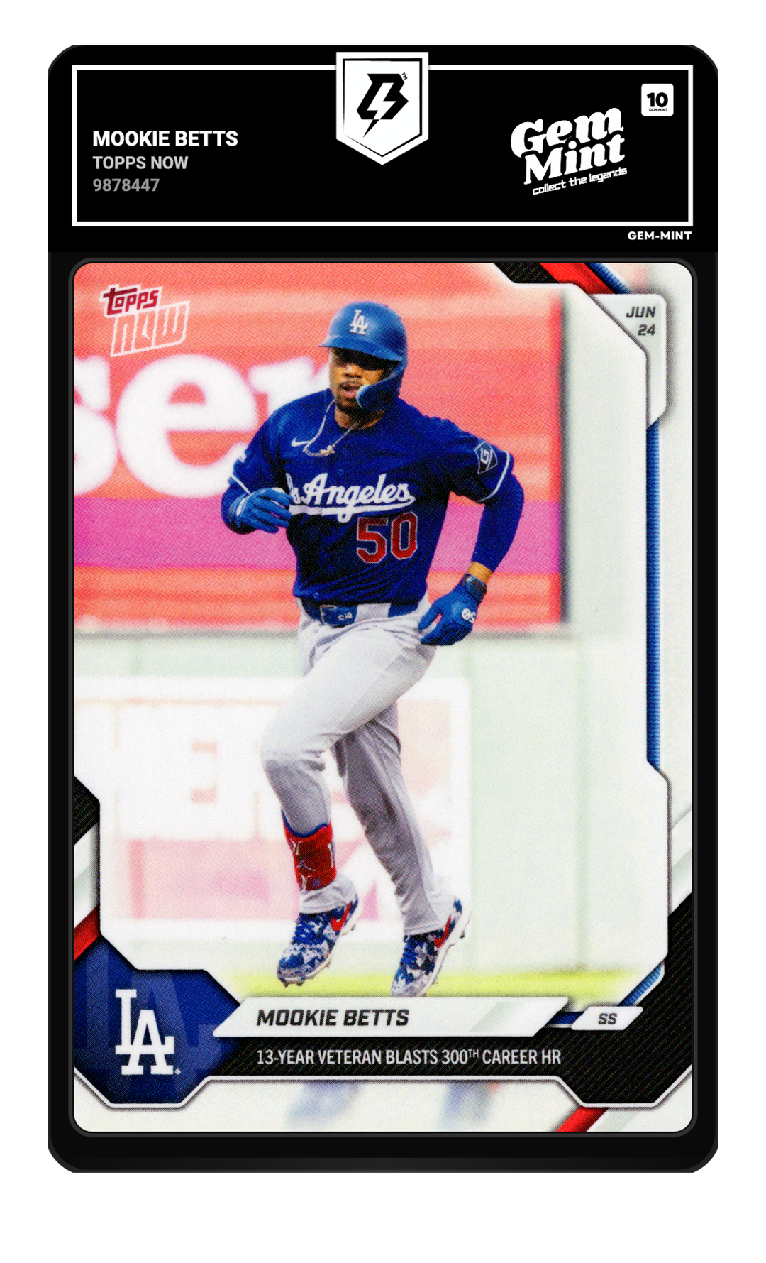 Mookie Betts graded Gem Mint 10