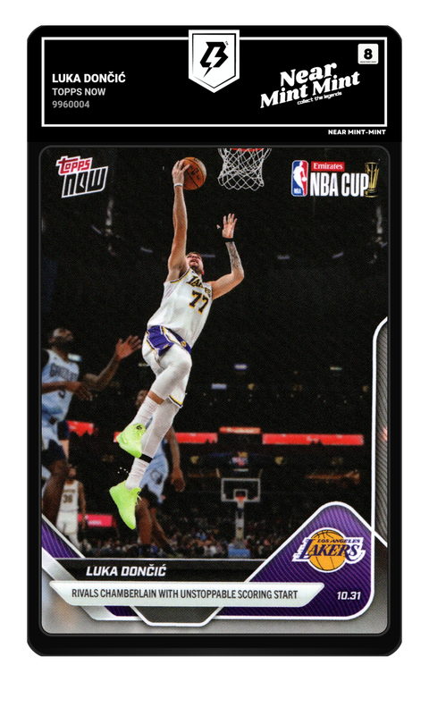 Luka Dončić 2023 Topps Now graded NM-MT 8 by TradingCard360
