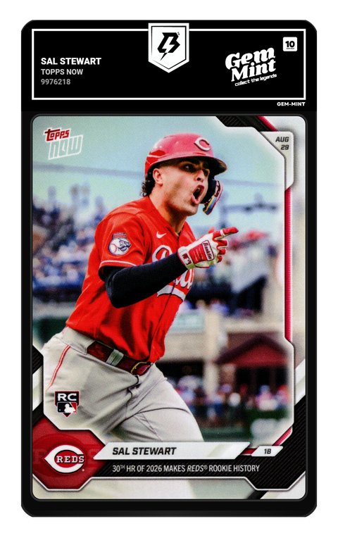 Sal Stewart 2026 Topps Now graded Gem Mint 10 by TradingCard360