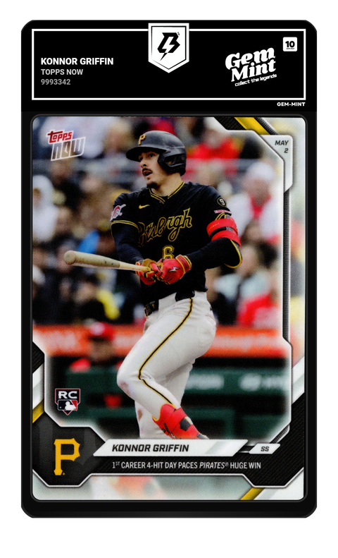 Konnor Griffin 2026 Topps Now graded Gem Mint 10 by TradingCard360