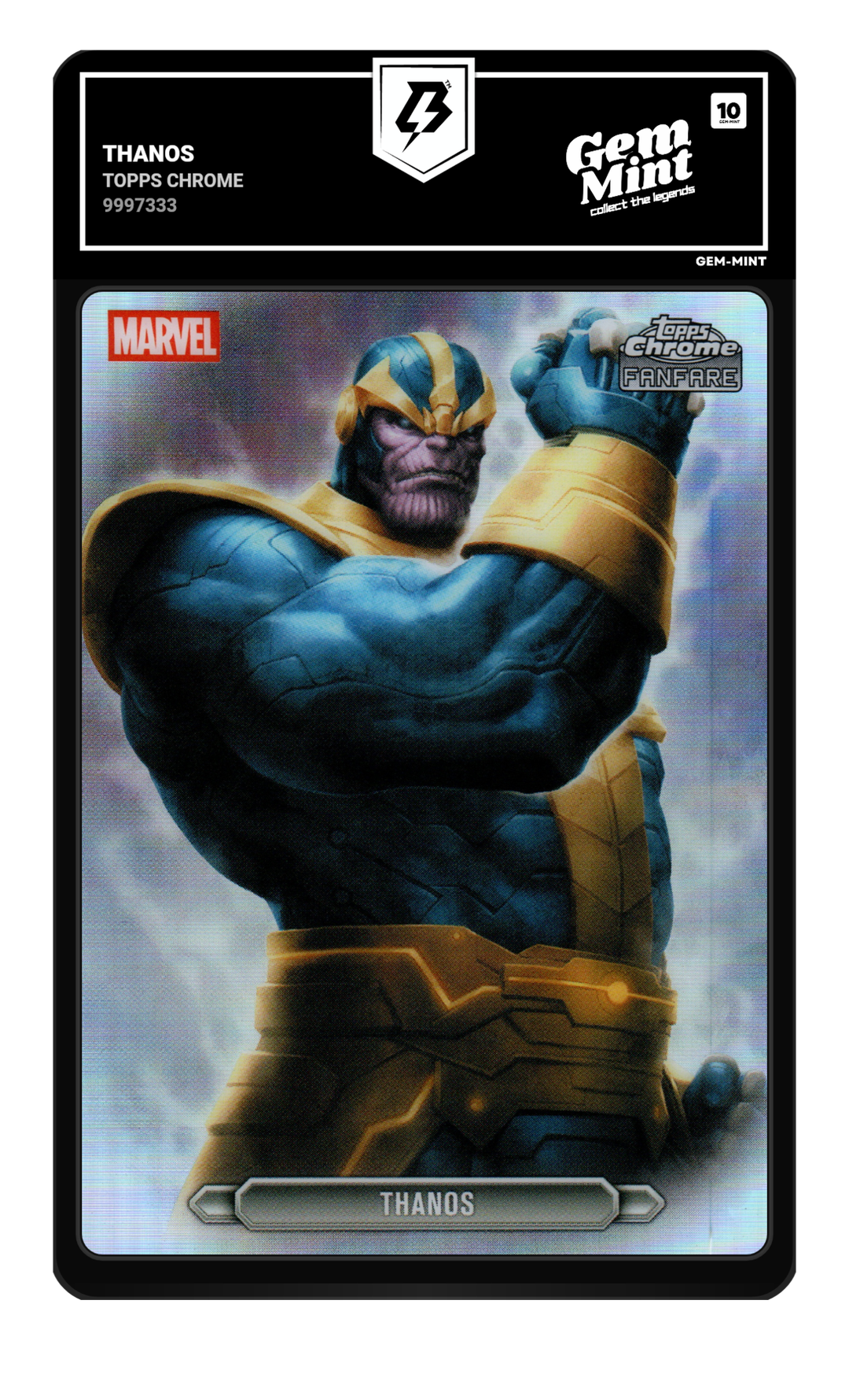 Thanos graded Gem Mint 10