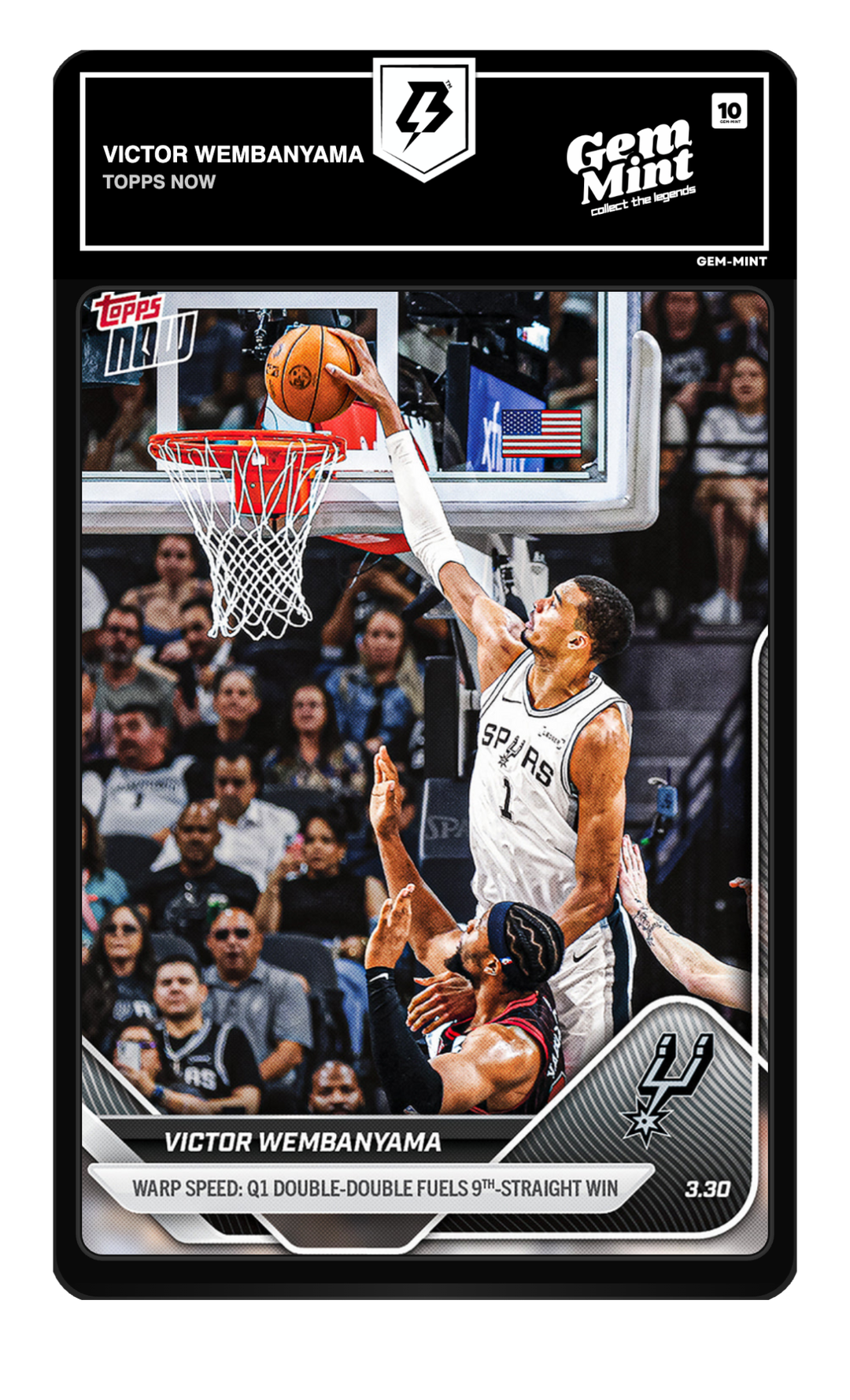 victor wembanyama graded cards 2023-24 Panini Instant #RPS-1 Rookie Card PSA 9 | Mint Your Team Graded 2023 Panini Prizm Monopoly